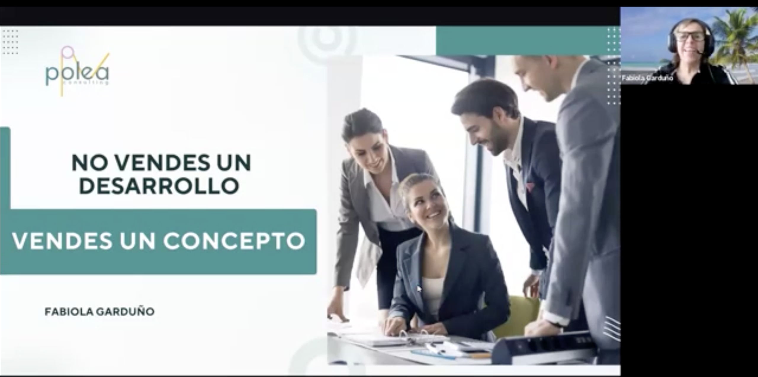 NO VENDES UN DESARROLLO, VENDES UN CONCEPTO